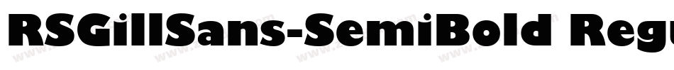 RSGillSans-SemiBold Regular字体转换